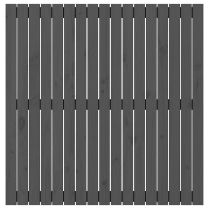 vidaXL Wall Headboard Grey 108x3x110 cm Solid Wood Pine