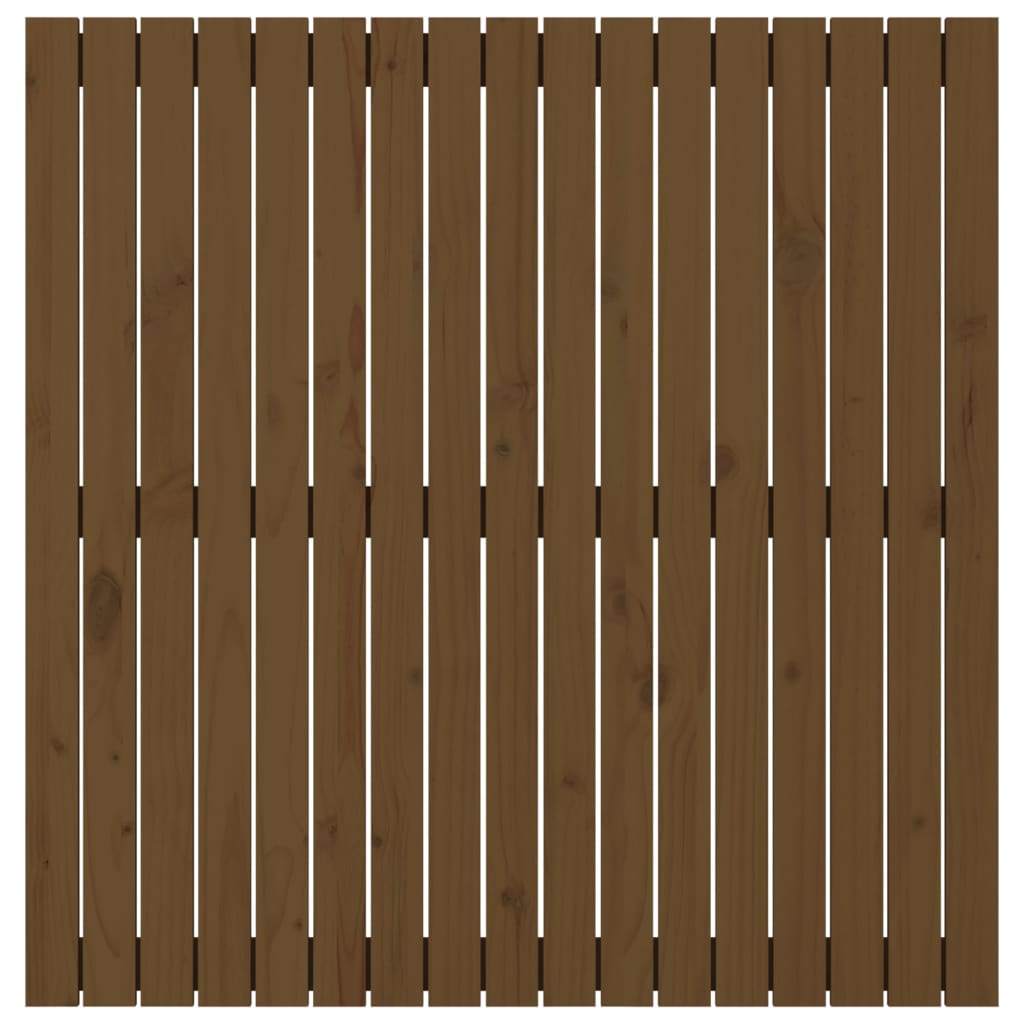 vidaXL Wall Headboard Honey Brown 108x3x110 cm Solid Wood Pine
