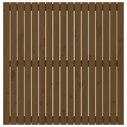 vidaXL Wall Headboard Honey Brown 108x3x110 cm Solid Wood Pine