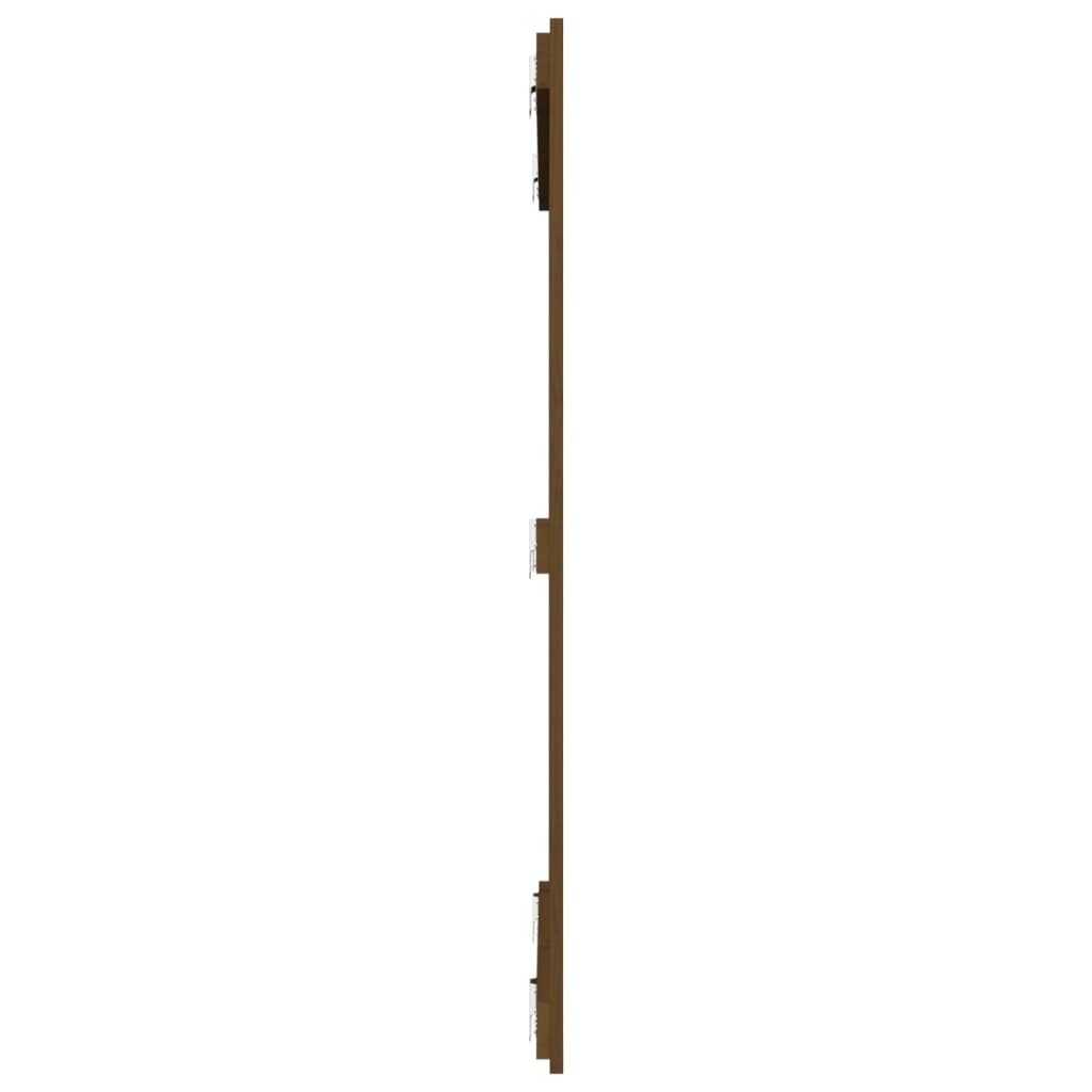 vidaXL Wall Headboard Honey Brown 108x3x110 cm Solid Wood Pine