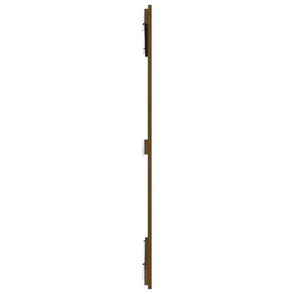 vidaXL Wall Headboard Honey Brown 108x3x110 cm Solid Wood Pine