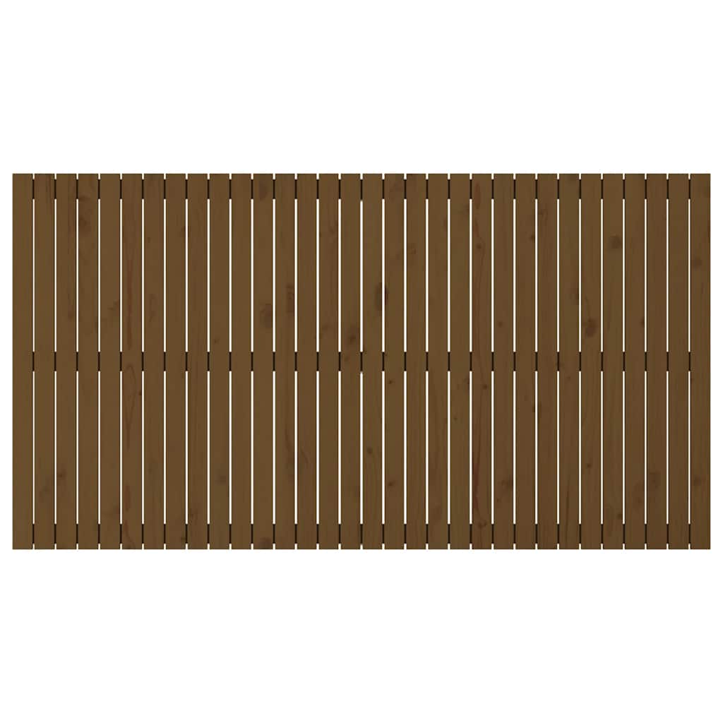 vidaXL Wall Headboard Honey Brown 204x3x110 cm Solid Wood Pine