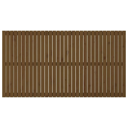 vidaXL Wall Headboard Honey Brown 204x3x110 cm Solid Wood Pine