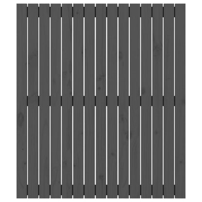 vidaXL Wall Headboard Grey 95.5x3x110 cm Solid Wood Pine
