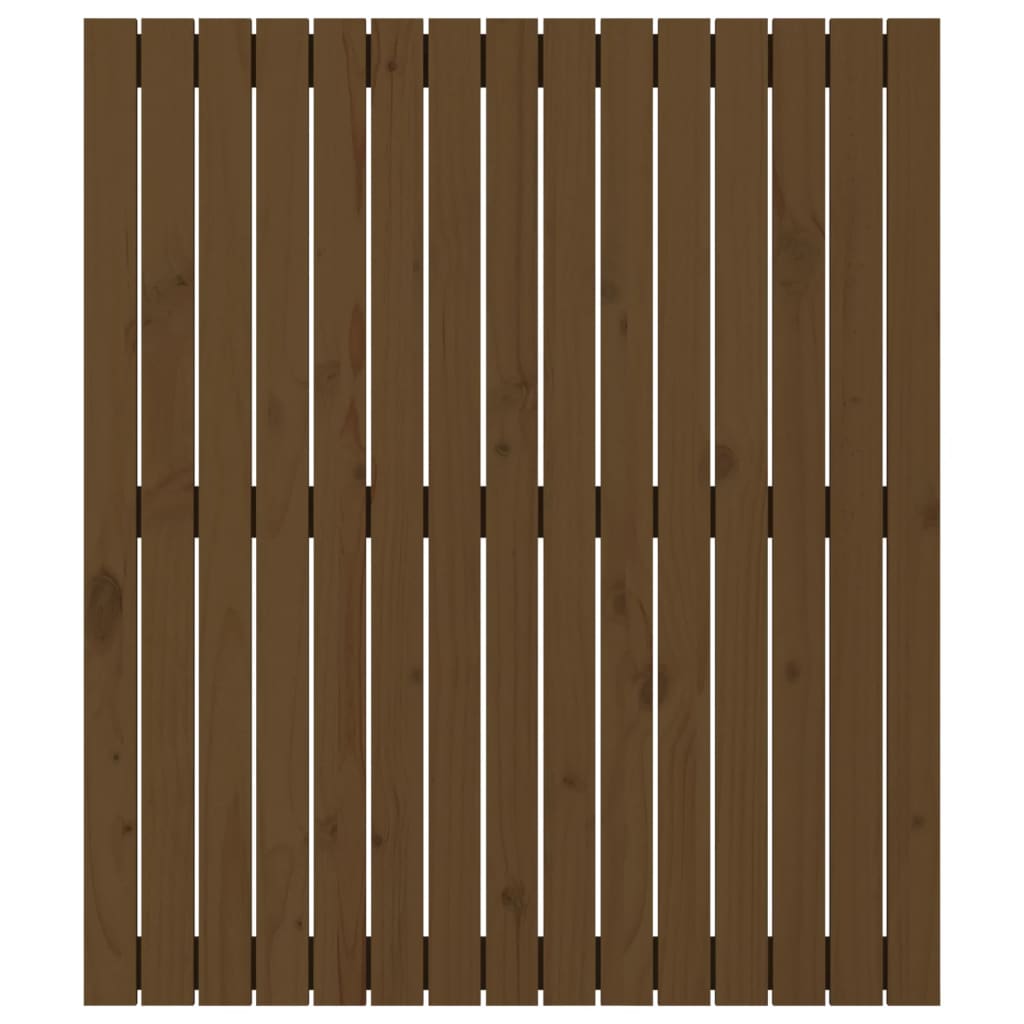 vidaXL Wall Headboard Honey Brown 95.5x3x110 cm Solid Wood Pine
