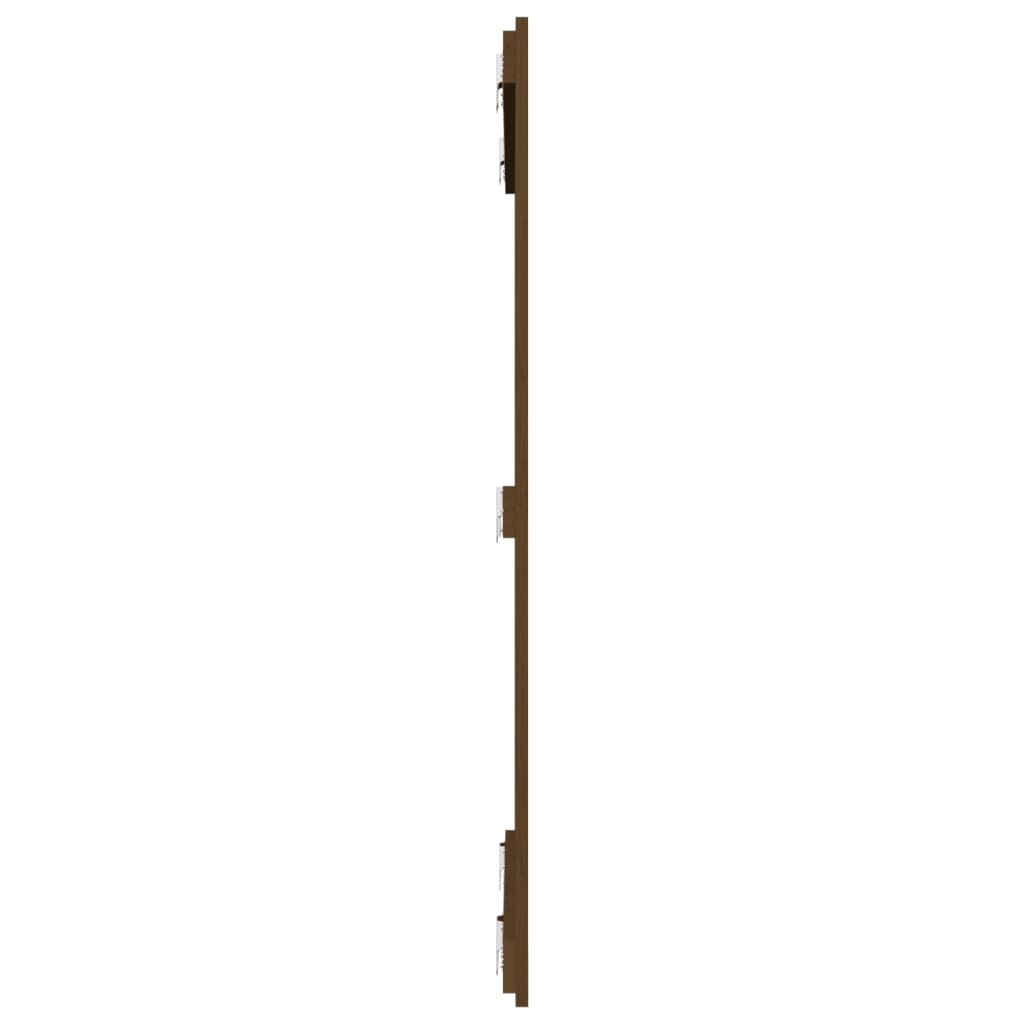 vidaXL Wall Headboard Honey Brown 95.5x3x110 cm Solid Wood Pine
