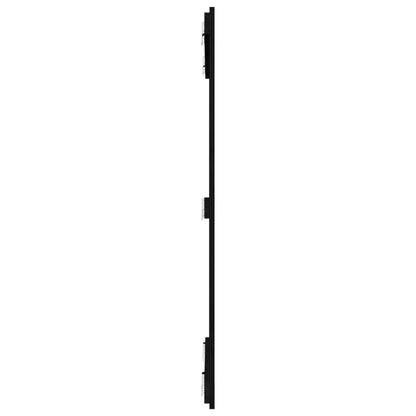 vidaXL Wall Headboard Black 95.5x3x110 cm Solid Wood Pine