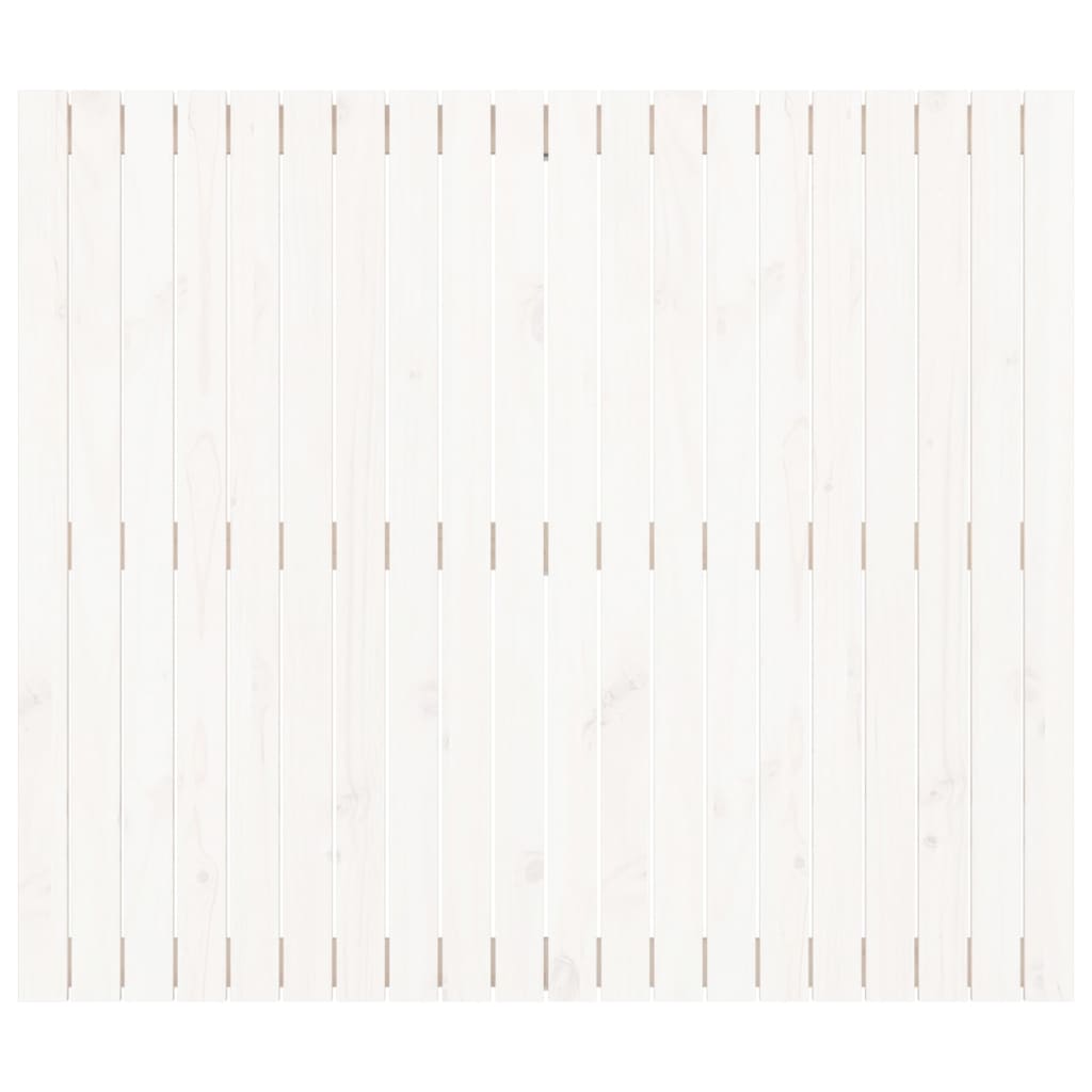 vidaXL Wall Headboard White 127.5x3x110 cm Solid Wood Pine