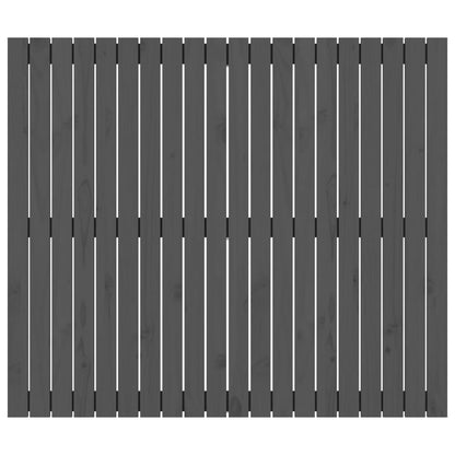 vidaXL Wall Headboard Grey 127.5x3x110 cm Solid Wood Pine