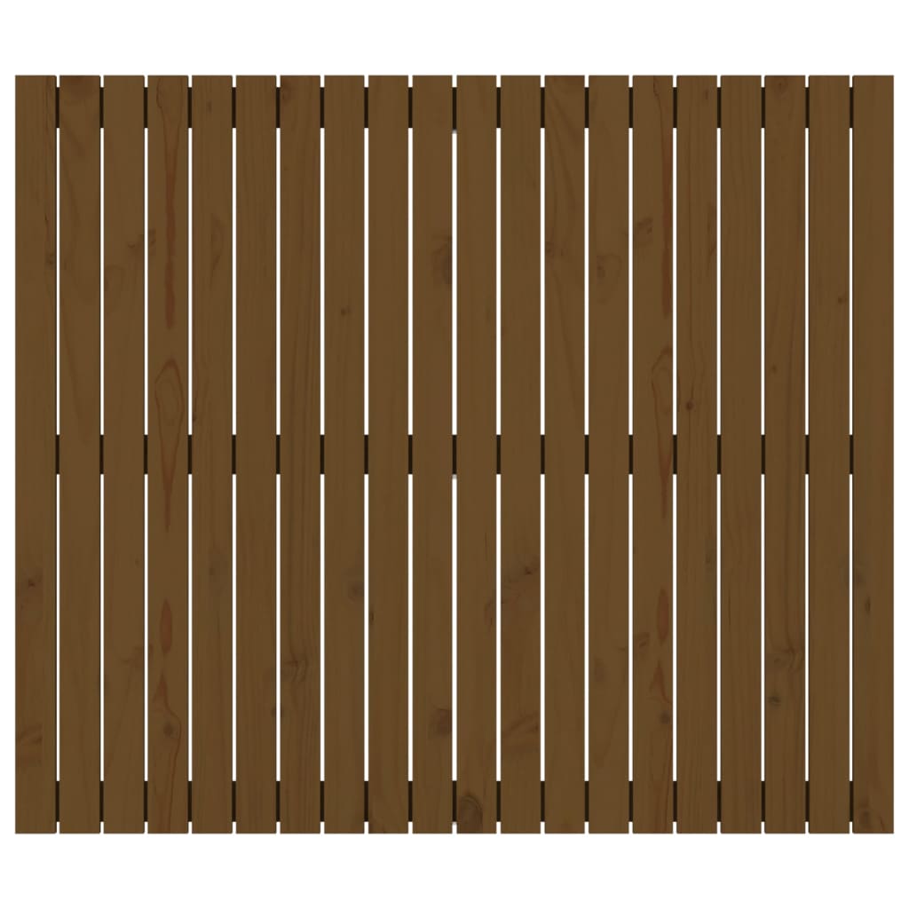 vidaXL Wall Headboard Honey Brown 127.5x3x110 cm Solid Wood Pine