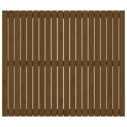 vidaXL Wall Headboard Honey Brown 127.5x3x110 cm Solid Wood Pine