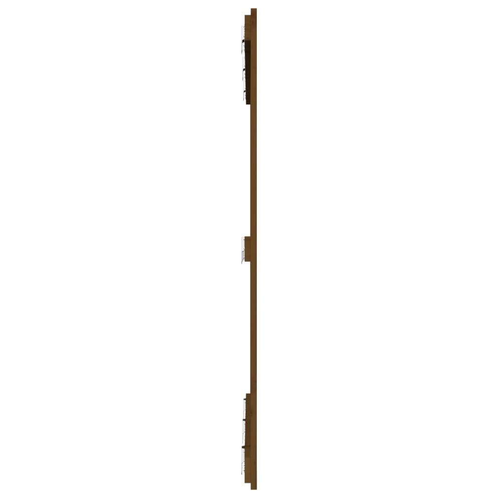 vidaXL Wall Headboard Honey Brown 127.5x3x110 cm Solid Wood Pine