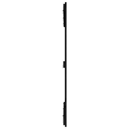 vidaXL Wall Headboard Black 127.5x3x110 cm Solid Wood Pine