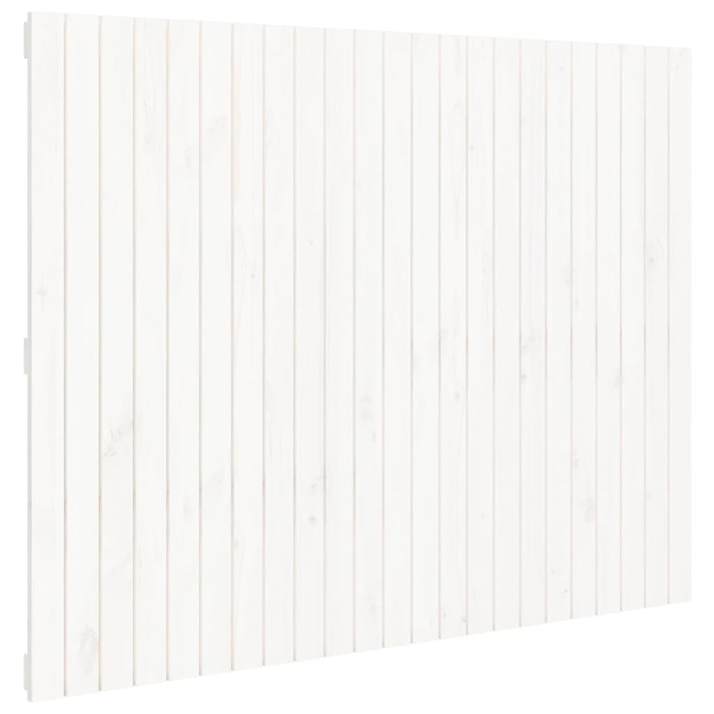 vidaXL Wall Headboard White 146.5x3x110 cm Solid Wood Pine