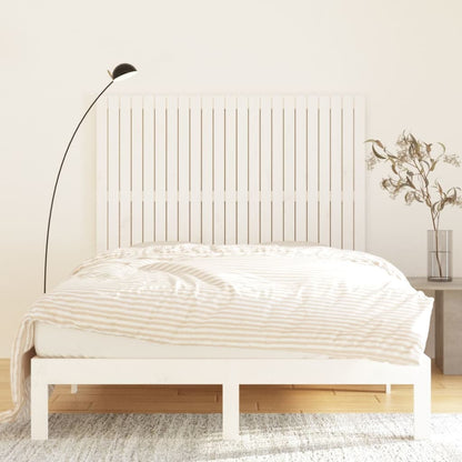 vidaXL Wall Headboard White 146.5x3x110 cm Solid Wood Pine