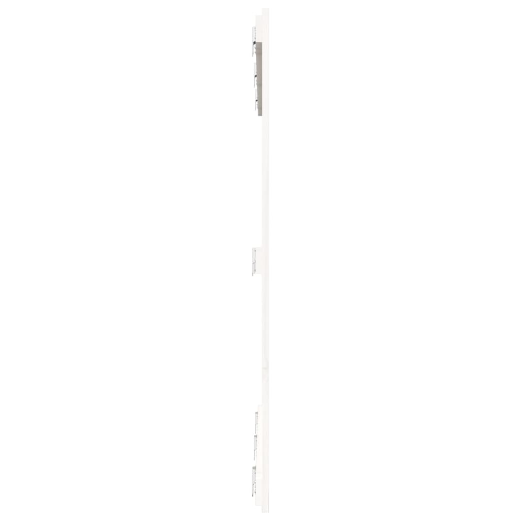 vidaXL Wall Headboard White 146.5x3x110 cm Solid Wood Pine