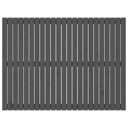 vidaXL Wall Headboard Grey 146.5x3x110 cm Solid Wood Pine