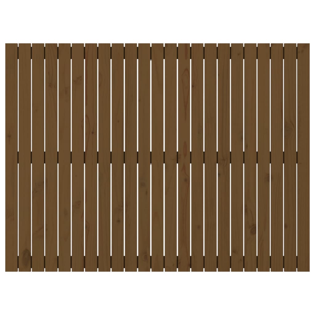 vidaXL Wall Headboard Honey Brown 146.5x3x110 cm Solid Wood Pine