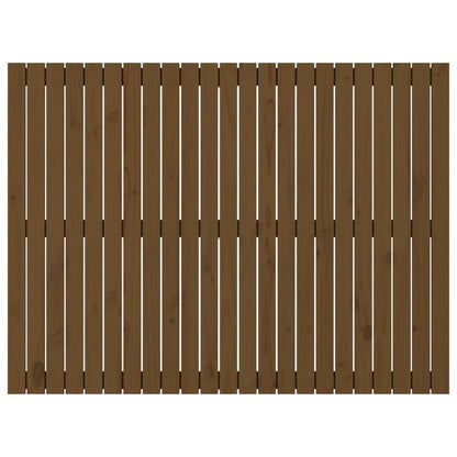 vidaXL Wall Headboard Honey Brown 146.5x3x110 cm Solid Wood Pine