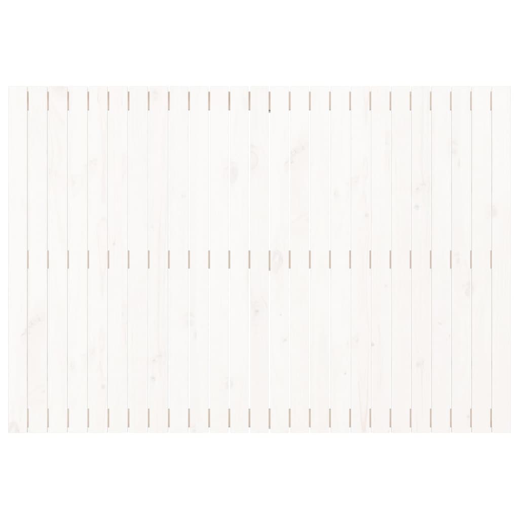 vidaXL Wall Headboard White 159.5x3x110 cm Solid Wood Pine