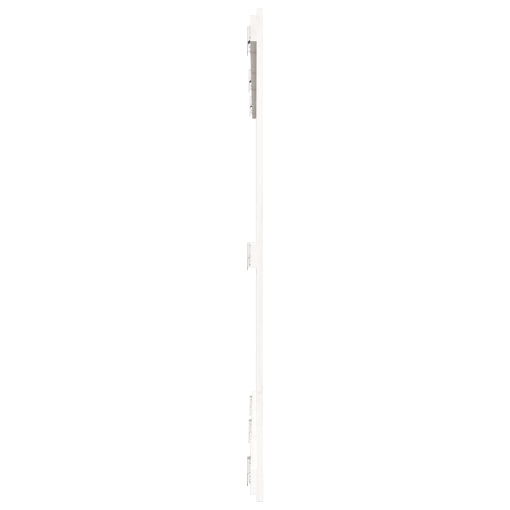 vidaXL Wall Headboard White 159.5x3x110 cm Solid Wood Pine