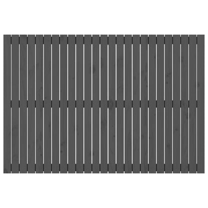 vidaXL Wall Headboard Grey 159.5x3x110 cm Solid Wood Pine