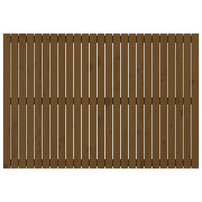 vidaXL Wall Headboard Honey Brown 159.5x3x110 cm Solid Wood Pine