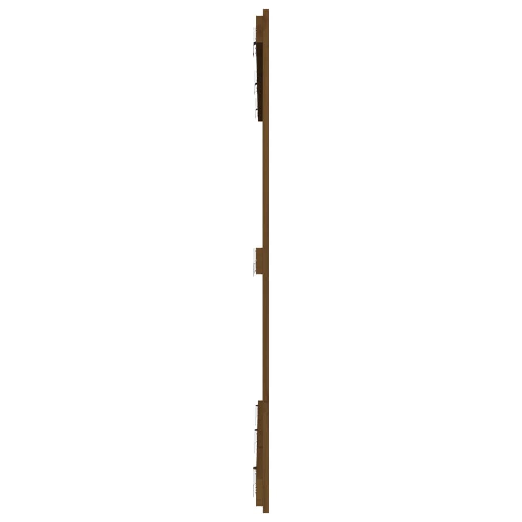 vidaXL Wall Headboard Honey Brown 159.5x3x110 cm Solid Wood Pine