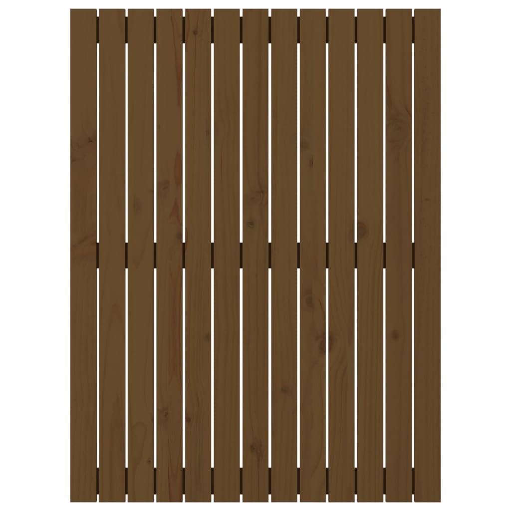 vidaXL Wall Headboard Honey Brown 82.5x3x110 cm Solid Wood Pine