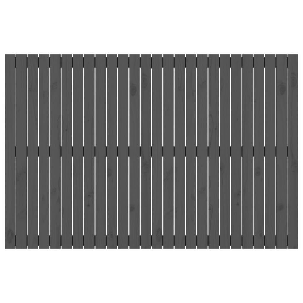vidaXL Wall Headboard Grey 166x3x110 cm Solid Wood Pine