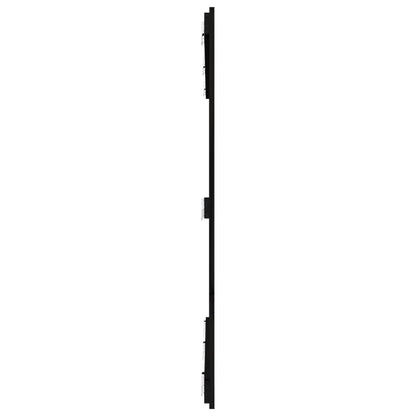 vidaXL Wall Headboard Black 166x3x110 cm Solid Wood Pine