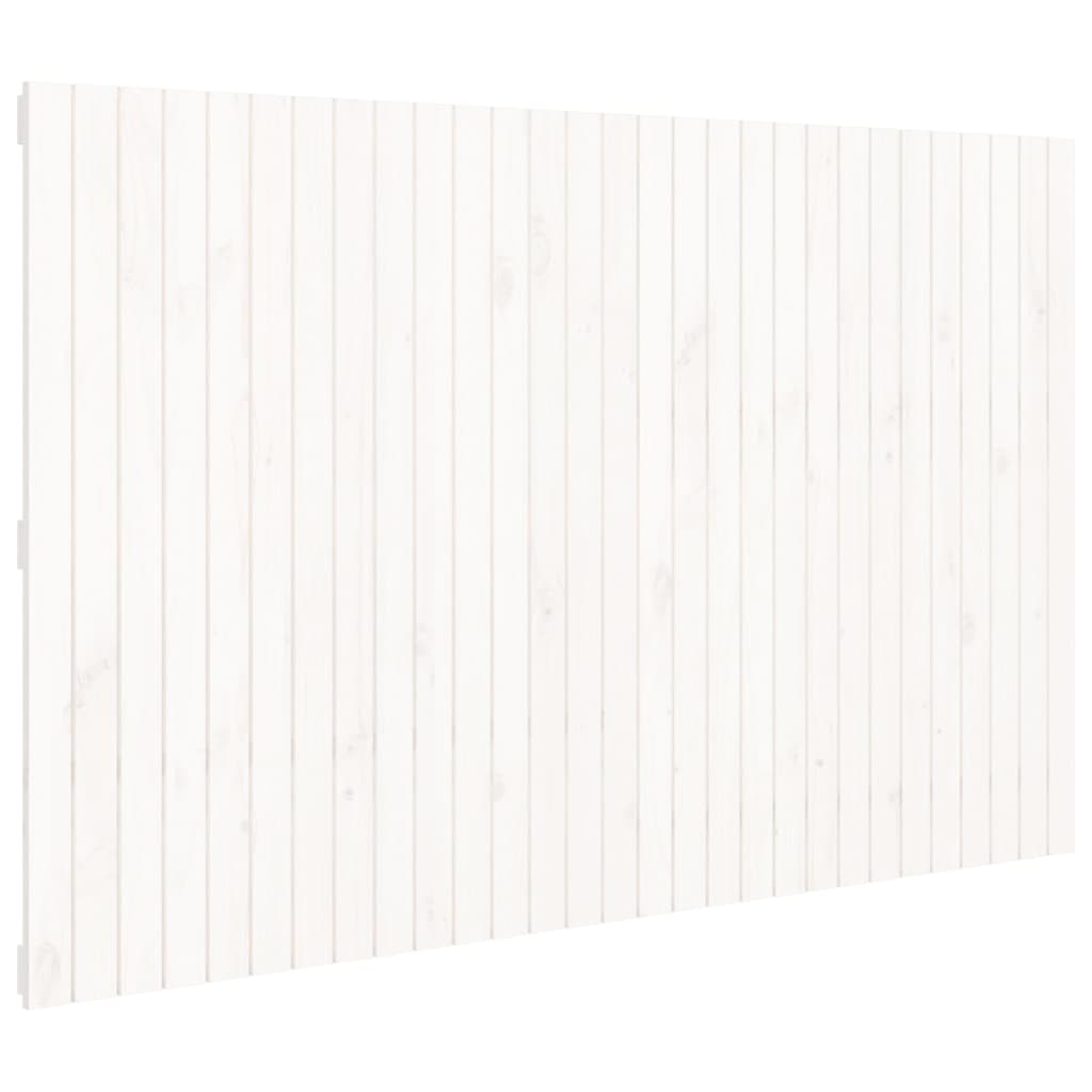 vidaXL Wall Headboard White 185x3x110 cm Solid Wood Pine