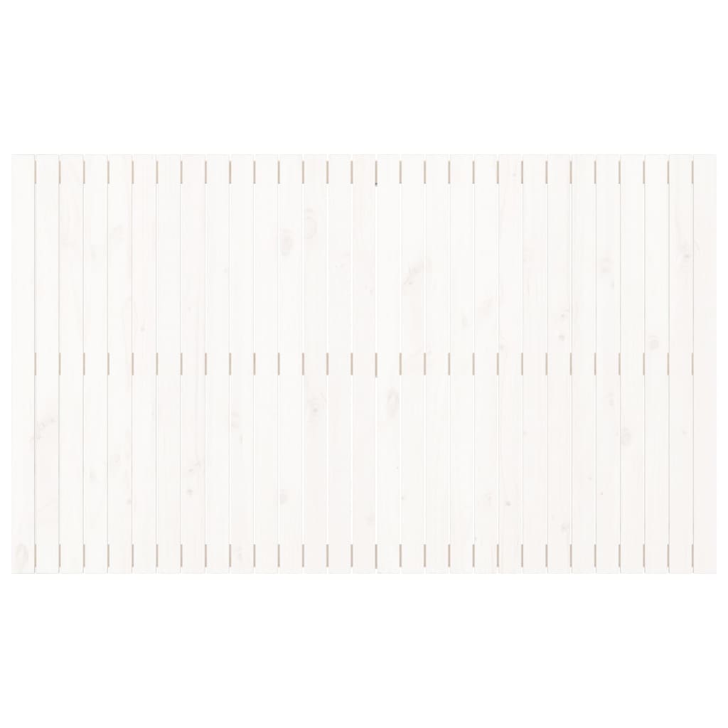 vidaXL Wall Headboard White 185x3x110 cm Solid Wood Pine