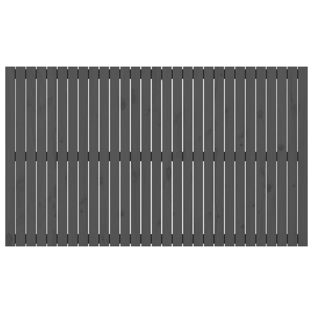 vidaXL Wall Headboard Grey 185x3x110 cm Solid Wood Pine