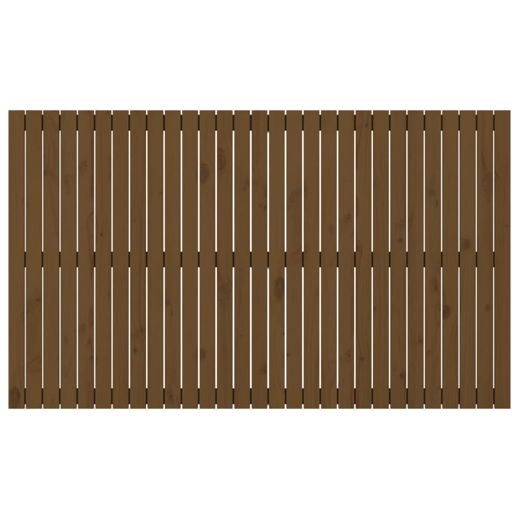 vidaXL Wall Headboard Honey Brown 185x3x110 cm Solid Wood Pine