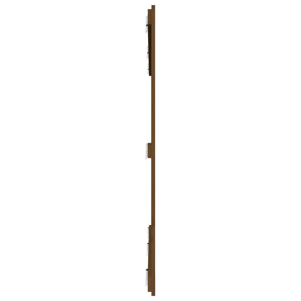 vidaXL Wall Headboard Honey Brown 185x3x110 cm Solid Wood Pine