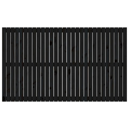 vidaXL Wall Headboard Black 185x3x110 cm Solid Wood Pine