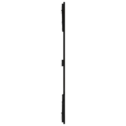 vidaXL Wall Headboard Black 185x3x110 cm Solid Wood Pine