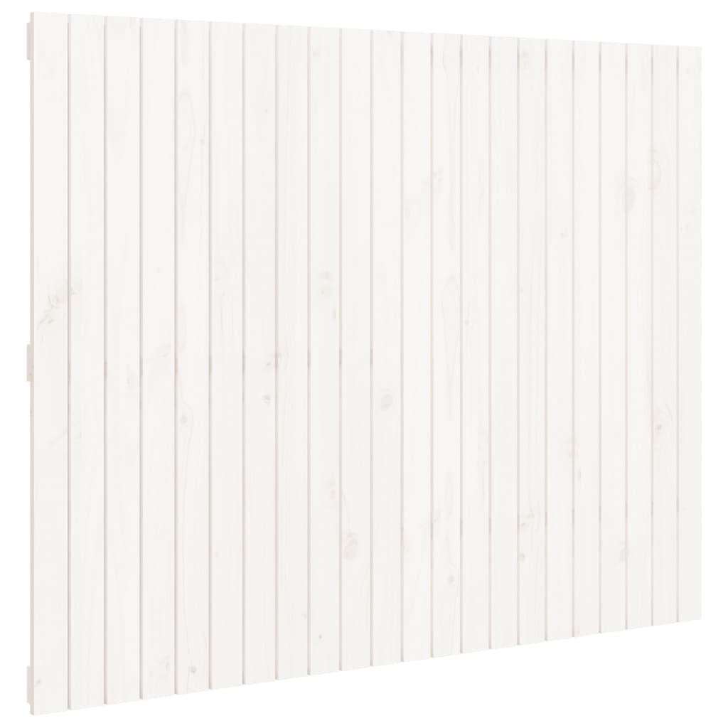 vidaXL Wall Headboard White 140x3x110 cm Solid Wood Pine
