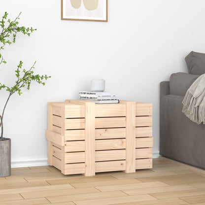 vidaXL Storage Box 58x40.5x42 cm Solid Wood Pine