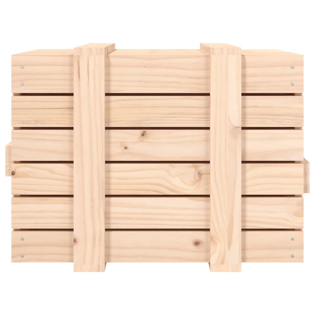 vidaXL Storage Box 58x40.5x42 cm Solid Wood Pine