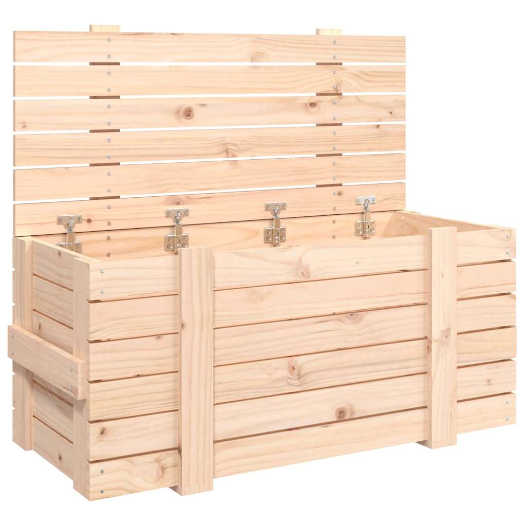 vidaXL Storage Box 91x40.5x42 cm Solid Wood Pine