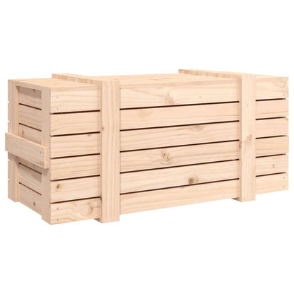 vidaXL Storage Box 91x40.5x42 cm Solid Wood Pine
