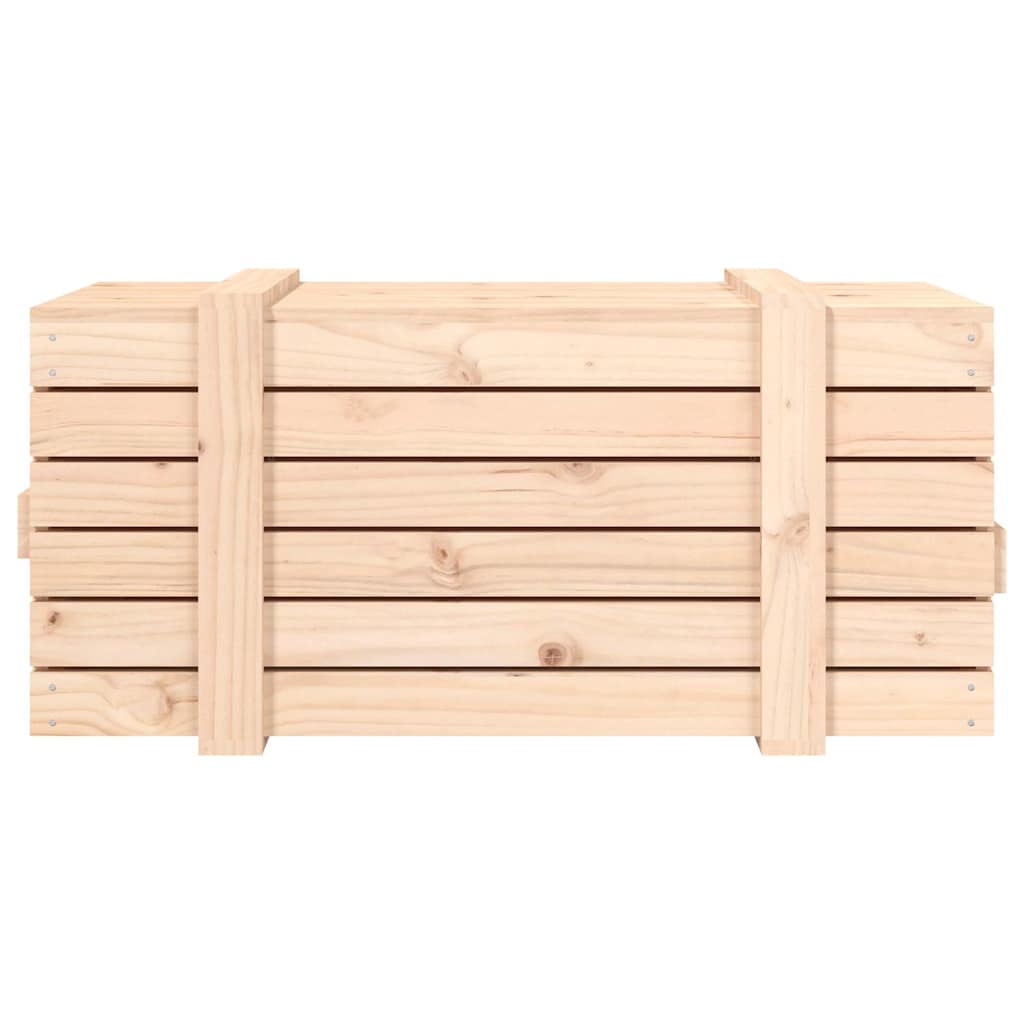 vidaXL Storage Box 91x40.5x42 cm Solid Wood Pine