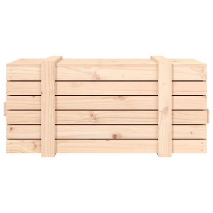 vidaXL Storage Box 91x40.5x42 cm Solid Wood Pine