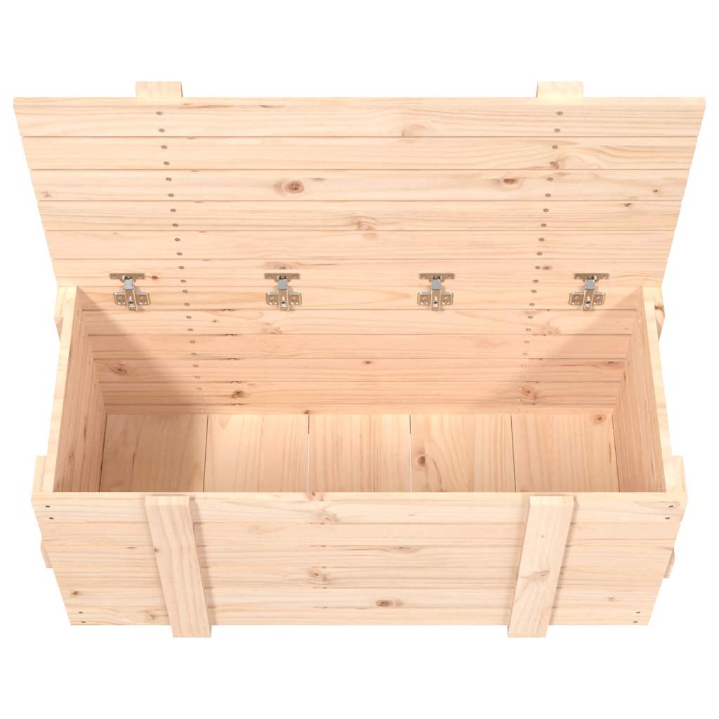 vidaXL Storage Box 91x40.5x42 cm Solid Wood Pine