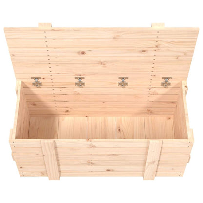 vidaXL Storage Box 91x40.5x42 cm Solid Wood Pine