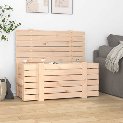 vidaXL Storage Box 91x40.5x42 cm Solid Wood Pine