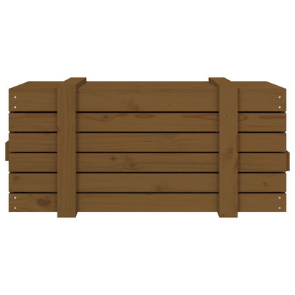 vidaXL Storage Box Honey Brown 91x40,5x42 cm Solid Wood Pine