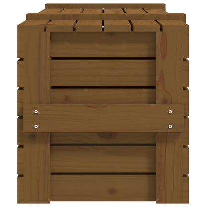 vidaXL Storage Box Honey Brown 91x40,5x42 cm Solid Wood Pine